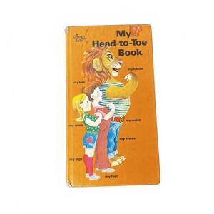 Golden Sturdy Book My Head-to-Toe Book‎ Orange Vintage 1974 OS